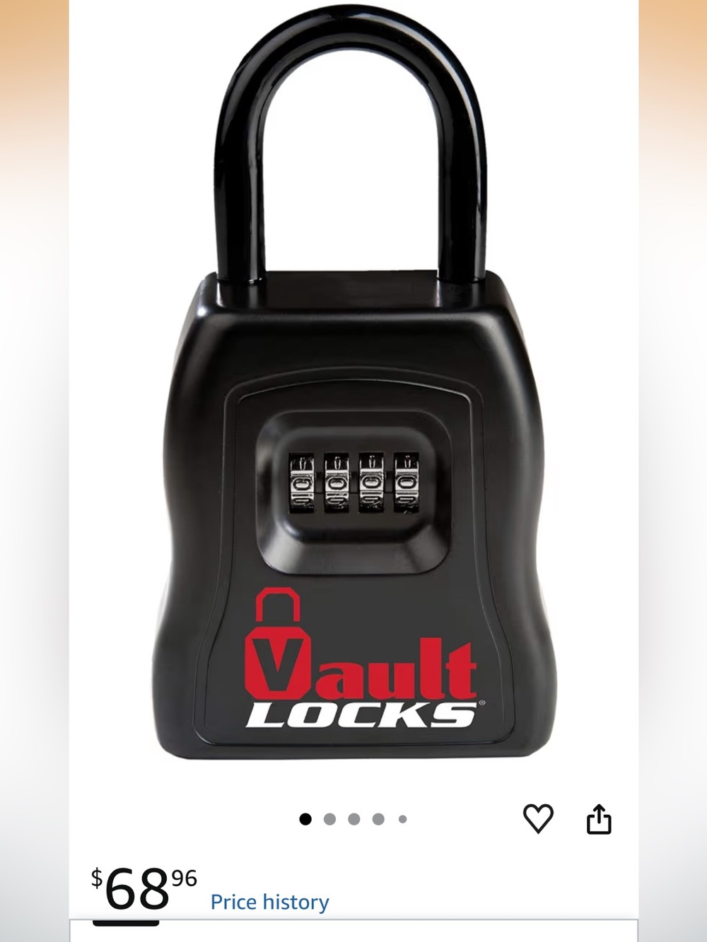 Vault Locks 5000 Portable Combination Lock Box set own code